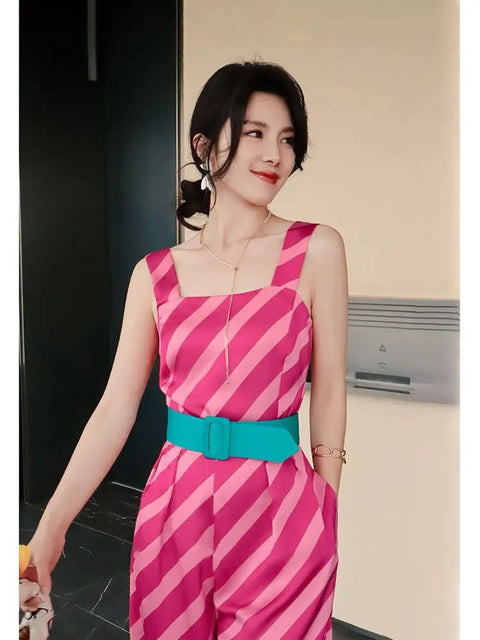 Summer New Arrival Fashionable Elegant Straight Fit Jumpsuit CODE: READY1095