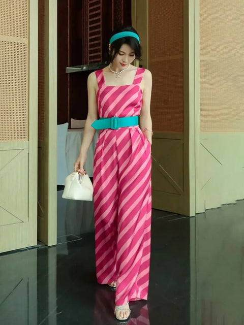 Summer New Arrival Fashionable Elegant Straight Fit Jumpsuit CODE: READY1095
