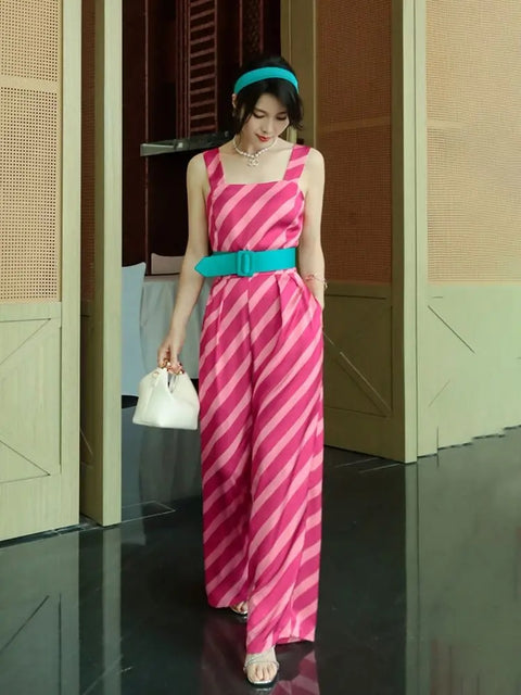 Summer New Arrival Fashionable Elegant Straight Fit Jumpsuit CODE: READY1095