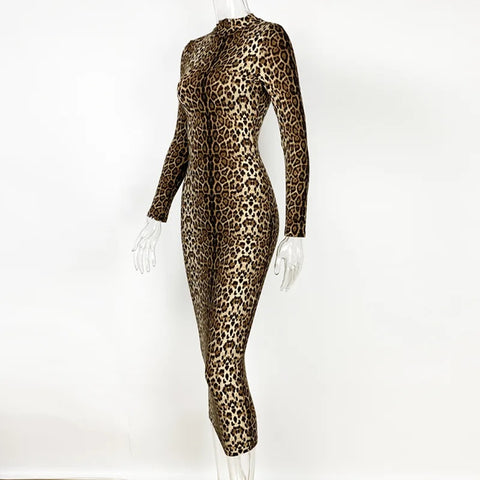 Sexy Leopard Print Bodycon Mini Dress CODE: READY1130
