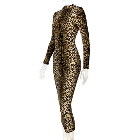 Sexy Leopard Print Bodycon Mini Dress CODE: READY1130