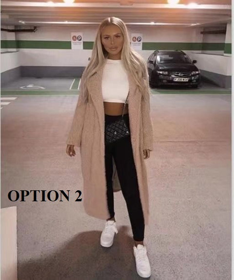 New  Fall, Winter, Long, Thick, Warm, Casual, Plus Size  Faux Fur Teddy Coat CODE: READY1550