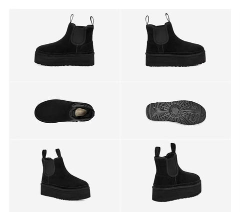 Suede Fur Plush Warm Slip-On Platform Ankle Boot SIZE: 36 CODE: READY1321
