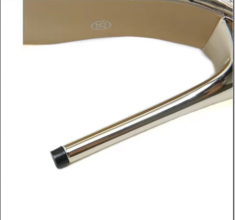 Ankle Snake Twine Around Accessory Transparent High Heel Sandal SIZE:37 CODE: READY1346