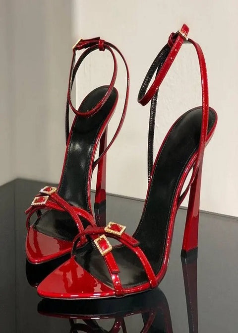 New Fashion Rhinestone Strap Sling back High Heel Sandal SIZE: 39,40 CODE: READY1380