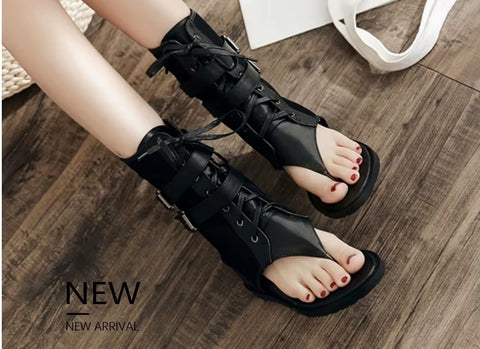 New High Top Lace Up Versatile Sandal SIZE: 35, 38 CODE: READY1455