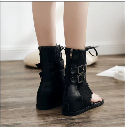 New Summer High Top Lace Up Versatile Boot SIZE: 35 READY1455
