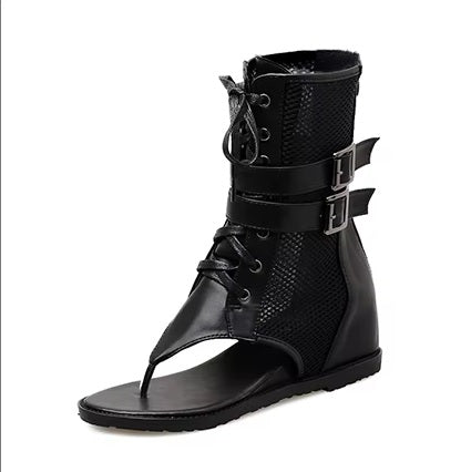 New Summer High Top Lace Up Versatile Boot SIZE: 35 READY1455