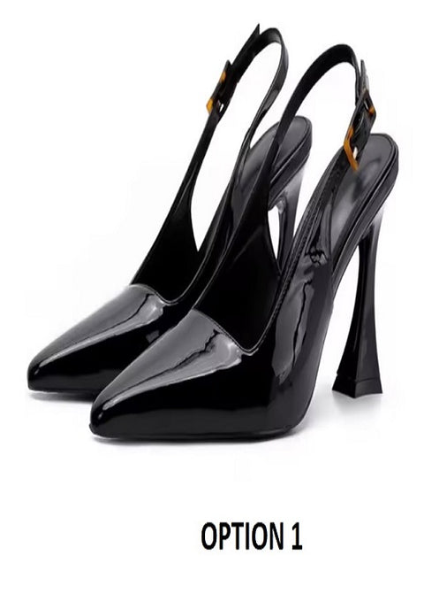 New Fashion Luxury Designer Pointed Toe Sing backs Elegant High Heel SIZE: 38 CODE: READY1478