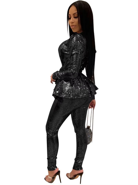 New Long Sleeve Sexy Deep Two Piece Set CODE: READY1547