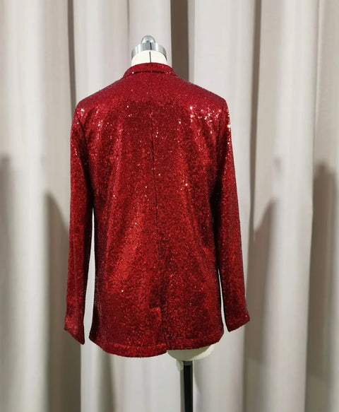 New Sequins Casual Long Sleeve Glitter Blazer CODE: READY1613