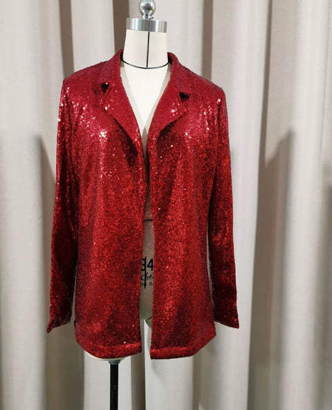 New Sequins Casual Long Sleeve Glitter Blazer CODE: READY1613