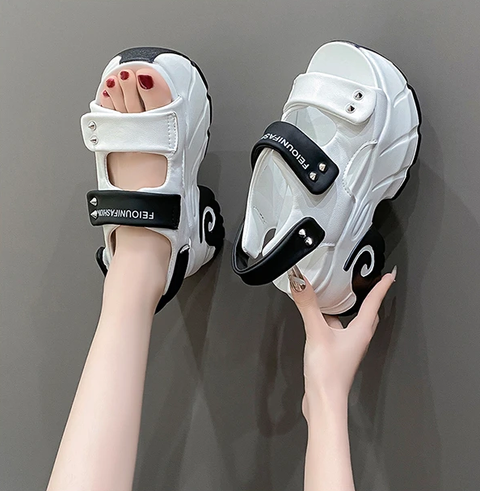 New Gladiator Leisure Chunky Peep Toe High Heels Sandals SIZE: 37 READY1618