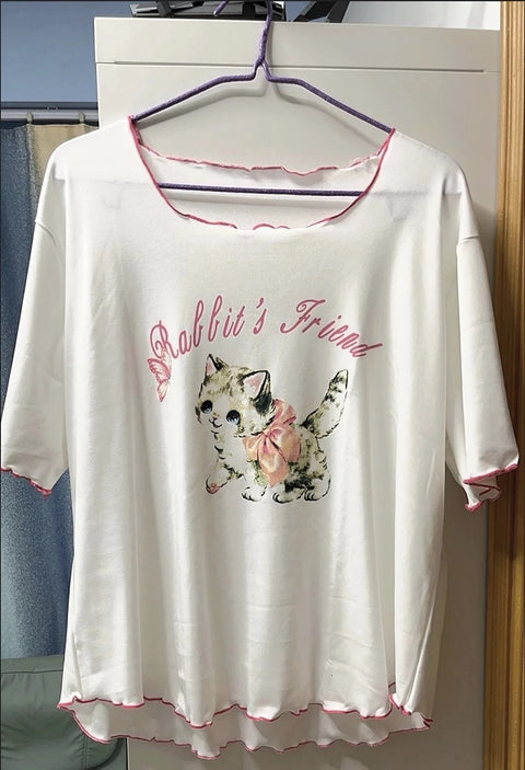 New Slimming Loose Fit Square Collar Short Sleeve Retro Style Top CODE: READY1634