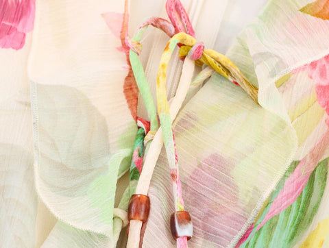 New Elegant Print V-Neck Sleeveless Waist Opening Tierred Open Back With Zipper Dress CODE: READY1638