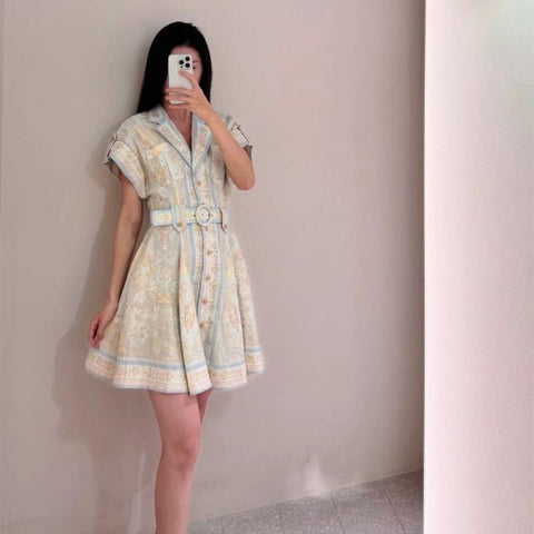 New fashionable, short-sleeved mini dress CODE: READY1653