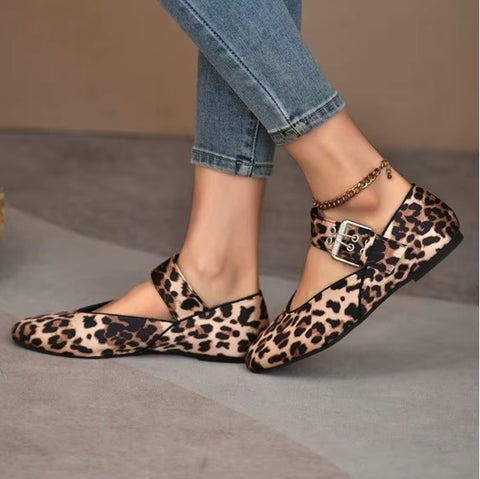 New Pattern Printed Ballet Round Toe Fashion Simple Single Flat Shoes SIZE: 40 CODE: READY1660