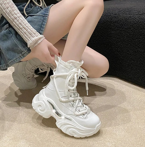 New Autumn Chunky High Platform Breathable Sneaker Shoe SIZE: 40 CODE: READY1687