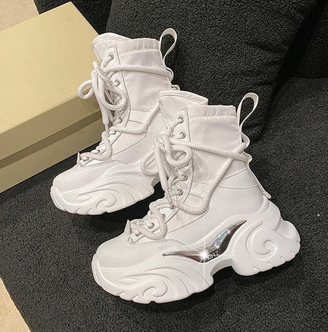 New Autumn Chunky High Platform Breathable Sneaker Shoe SIZE: 40 CODE: READY1687