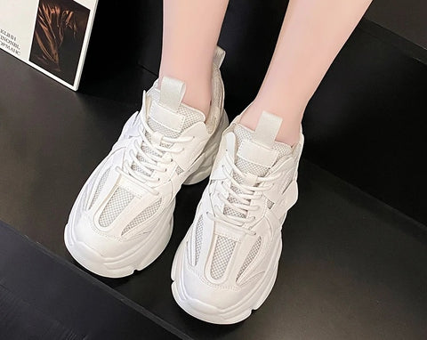 New Lace Up Thick Bottom Chunky Breathable Sports Shoe SIZE : 39 CODE: READY1688