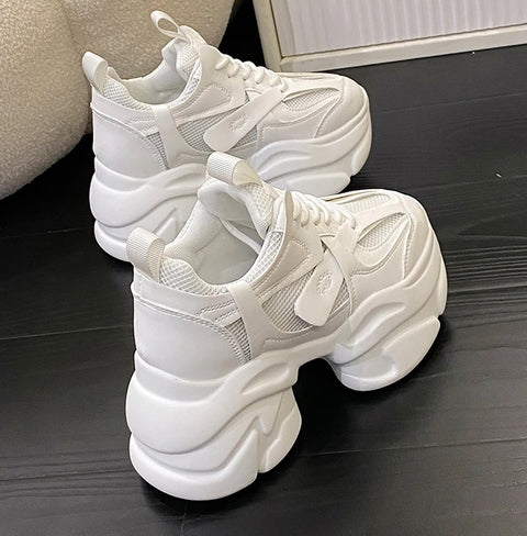 New Lace Up Thick Bottom Chunky Breathable Sports Shoe SIZE : 39 CODE: READY1688