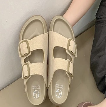 Fashion Open Toe Beach Chunky Comfortable Slippers SIZE: 36 CODE: READY1692
