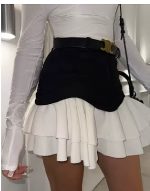 Ruffles Elegant A Line Short Skirts CODE: READY1704
