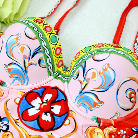 New Fashion Conservative High Waist Swimsuit CODE: READY1713