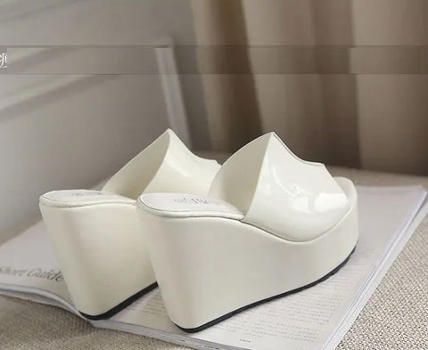 New Fashion Concise  Peep Toe Wedges Platform Sandals SIZE: 34 CODE: READY1717