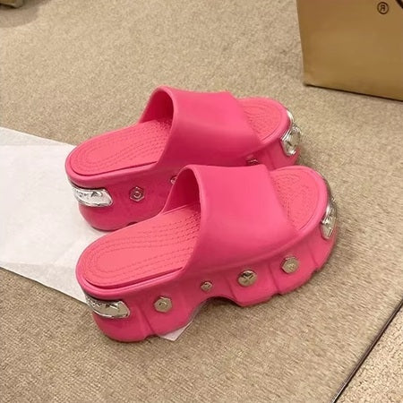 New Thick Size Beach Shoes Slippers SIZE: 35-36 CODE: READY1718