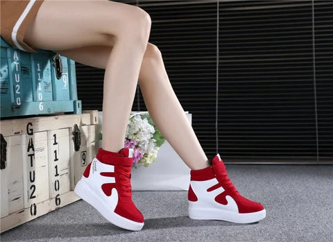 New Casual High top Platform Sneaker Vulcanize Shoe SIZE: 37 CODE: READY1723
