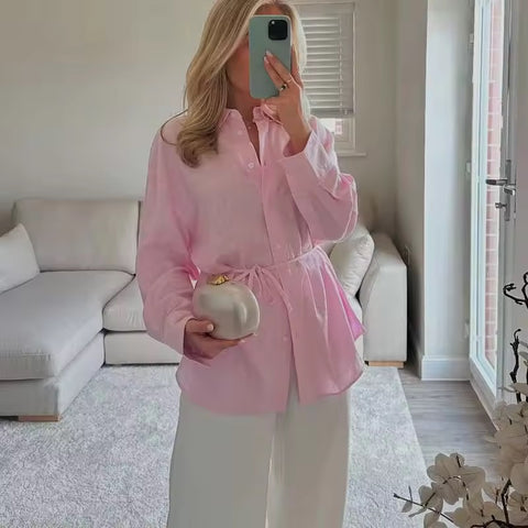 New Long Sleeve Simple Casual Shirts Top CODE: READY1727