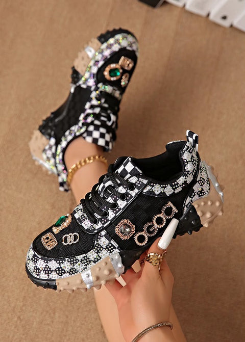 New Fashion Rhinestone Sneakers Designer Mesh Shoes SIZE: 36 CODE: READY1734