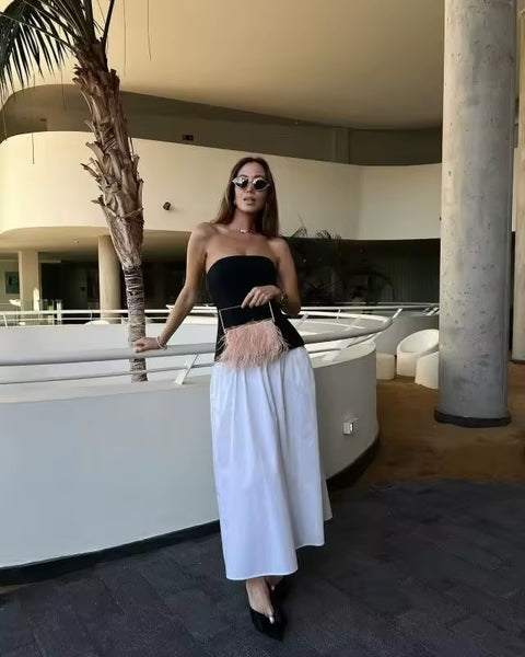 Fashion Slim Fit Strapless Minimalist Party Dress CODE: READY1759
