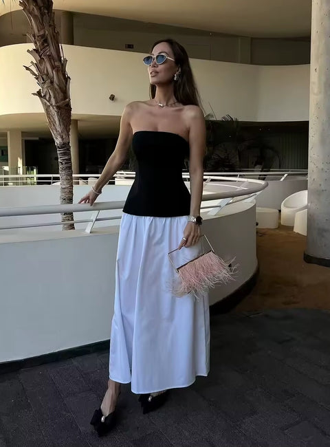 Fashion Slim Fit Strapless Minimalist Party Dress CODE: READY1759