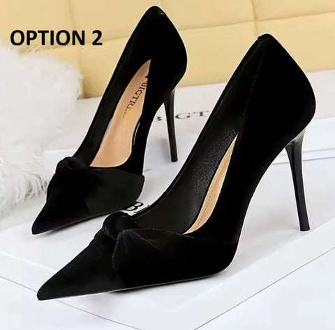 New Pumps Plus Size Pointed High Heels SIZE: 39 CODE: READY1768