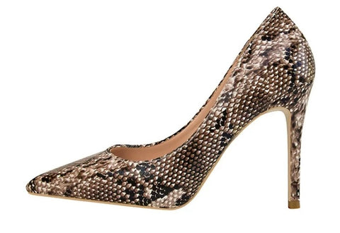 Fashion Snake Pattern High Heels SIZE: 39 CODE: READY1773