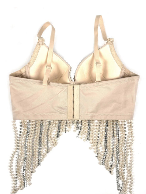 Pearl Diamond Fishbone Bustier Outer Costume Top CODE: READY1787