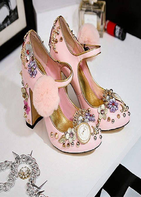 New Rivets rhinestone high heel SIZE: 39 CODE: READY1791
