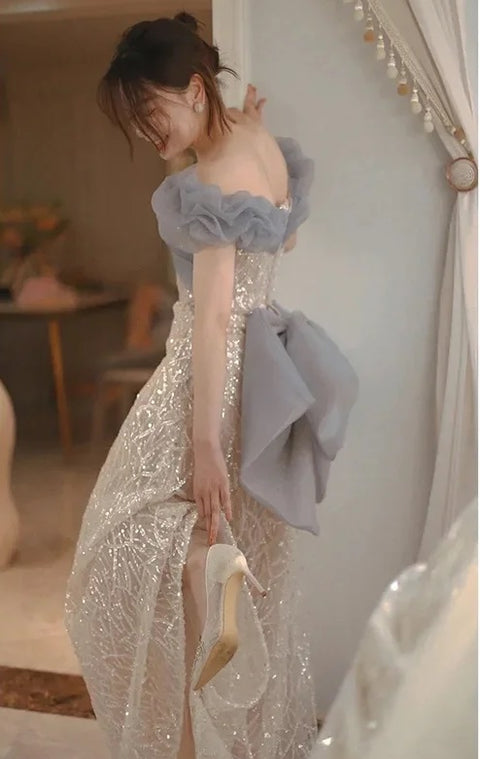 New Mermaid Sparkly Lace Long Dresses CODE: READY1833