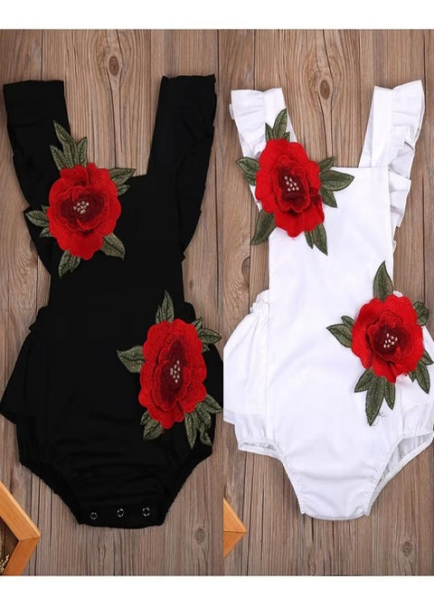 Summer New Newborn Toddler Kids Sleeveless Floral Bodysuit CODE: RSH004