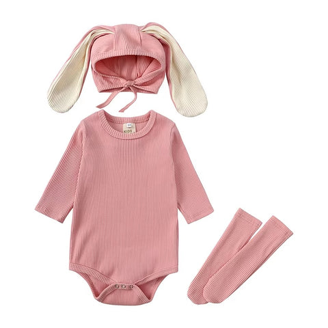 New Baby Toddler Rabbit Ear 3 Pieces Bodysuits CODE: RSH007