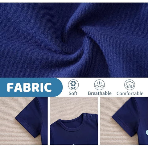 Newborn Cute Cartoon 3d Elephant Comfortable And Soft Summer Short Sleeved Baby Jumpsuit CODE: RSH009