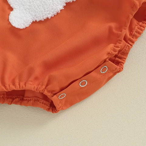 Toddler Baby Rabbit Fuzzy Embroidery Sleeveless Jumpsuit with Hat CODE: RSH012