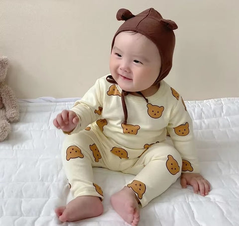 Newborn Kid Boys Girls Long Sleeve Cute Top Pant Sweet Pajamas Set CODE: RSH015