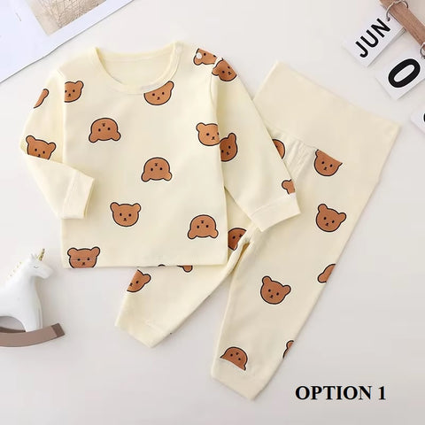 Newborn Kid Boys Girls Long Sleeve Cute Top Pant Sweet Pajamas Set CODE: RSH015