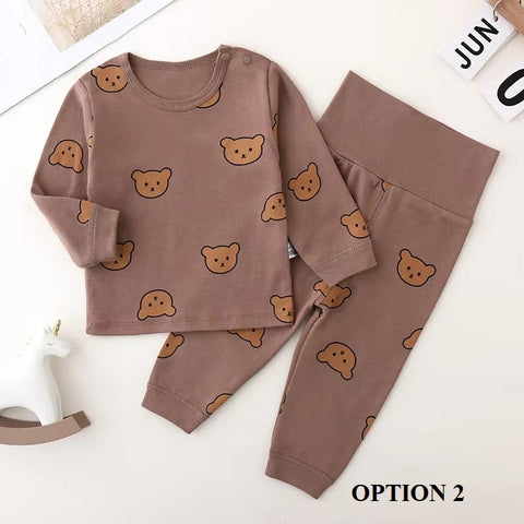 Newborn Kid Boys Girls Long Sleeve Cute Top Pant Sweet Pajamas Set CODE: RSH015
