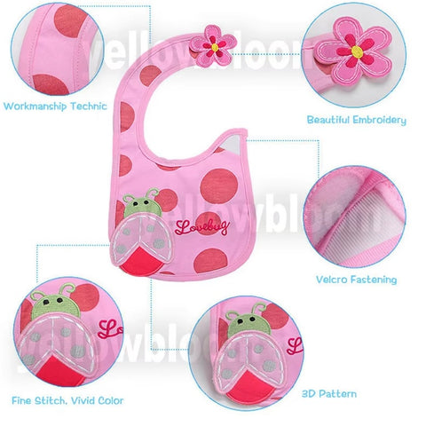 Toddler Baby Girl Boy Feeding Bibs Waterproof Apron 9pcs/set CODE: RSH017