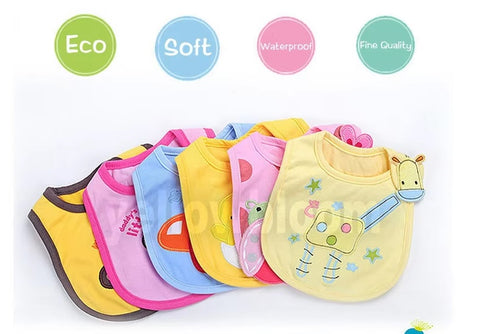 Toddler Baby Girl Boy Feeding Bibs Waterproof Apron 9pcs/set CODE: RSH017