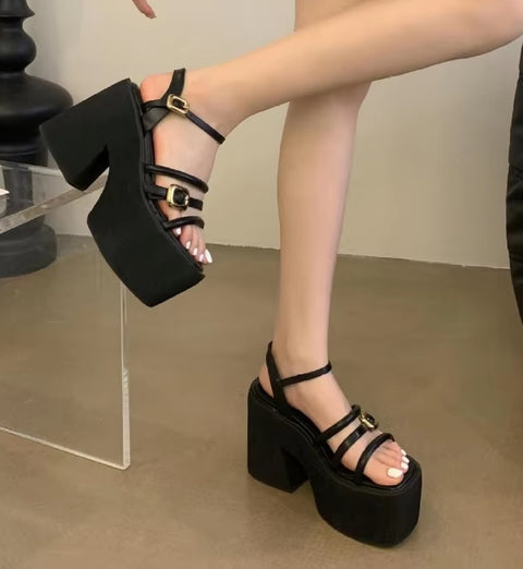New Open Toe High Heels Platform Sandal CODE: KAR4036